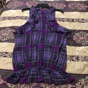 ✨Purple Plaid Top 👚✨